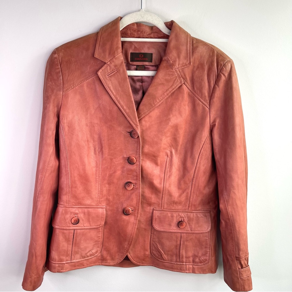 Vintage Danier Leather Jacket Classic Tailored Fit